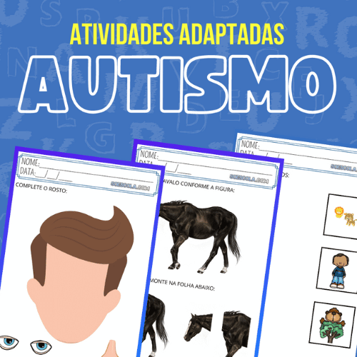 Atividades adaptadas para o autismo em PDF para imprimir