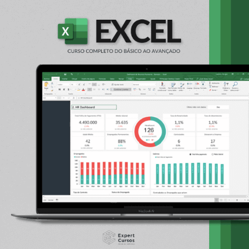 Curso Excel online do básico ao avançado com certificado da Expert Cursos.