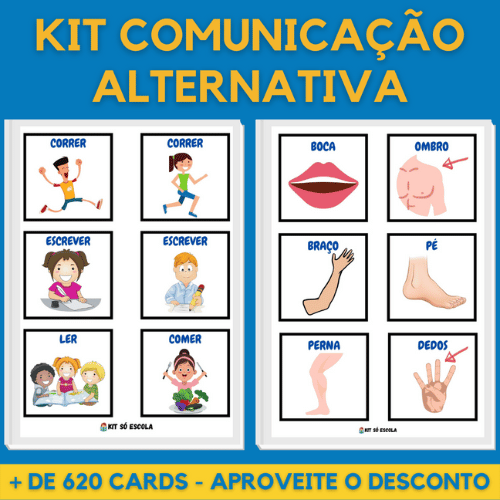 Comunicação alternativa para imprimir com figuras para autismo, síndrome de Down ,TDH e educação especial