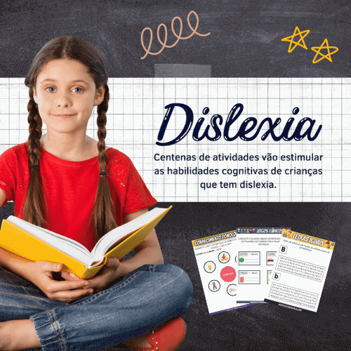 Kit de atividades para dislexia em pdf para imprimir para crianças 