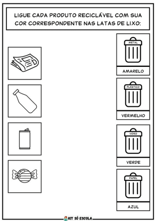 Kit de Atividades do meio ambiente para alunos da educação infantil em pdf 