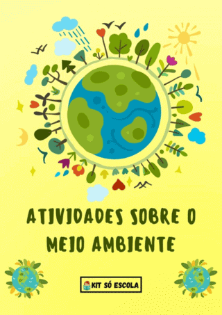 Kit de Atividades lúdicas do meio ambiente para educação infantil aprender sobre sustentabilidade