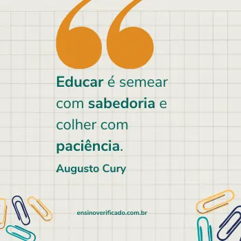 Frase para o professor do Augusto Cury