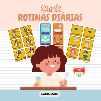 282Fichas de Cards de Rotinas infantis diárias escolar para imprimir.