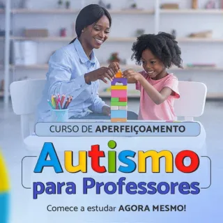 Curso Autismo para professores 100% online com certificado e acesso vitalício,serve também para terapeutas,pais e auxiliares.