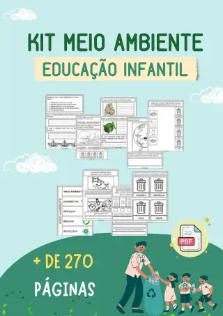 Kit do Meio Ambiente para alunos da educação infantil para imprimir.
