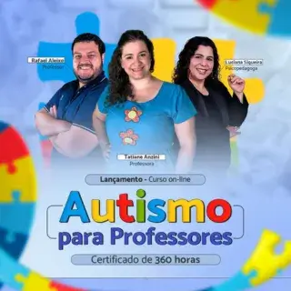Professores do curso Autismo para professores da Turma da Tati.