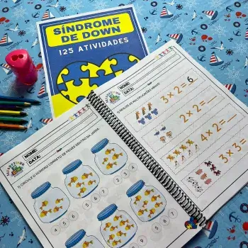 Apostila Síndrome de Down que faz parte do kit de atividades para Educação Especial infantil