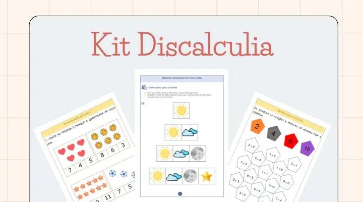 Atividades de discalculia para imprimir