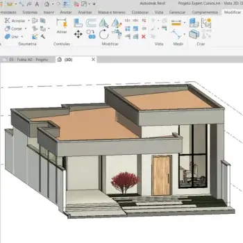 Projeto de arquitetura desenvolvido no Revit