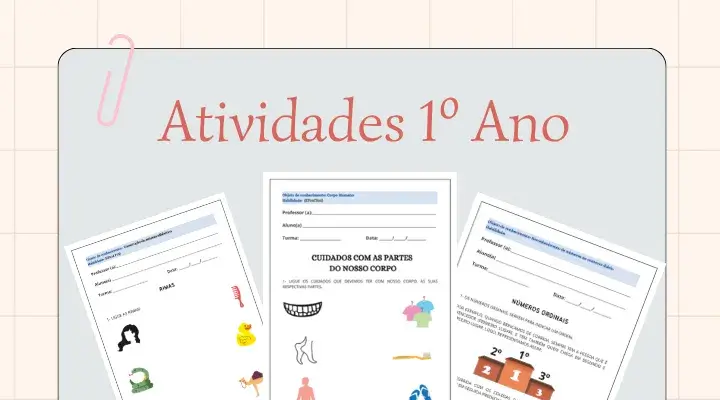 Atividades 1º ano do Ensino Fundamental para imprimir