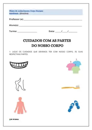Exemplo de atividade de Ciências do 1º ano do Ensino Fundamental